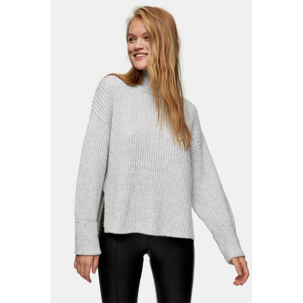 Topshop Super Soft Mock Neck Sweater